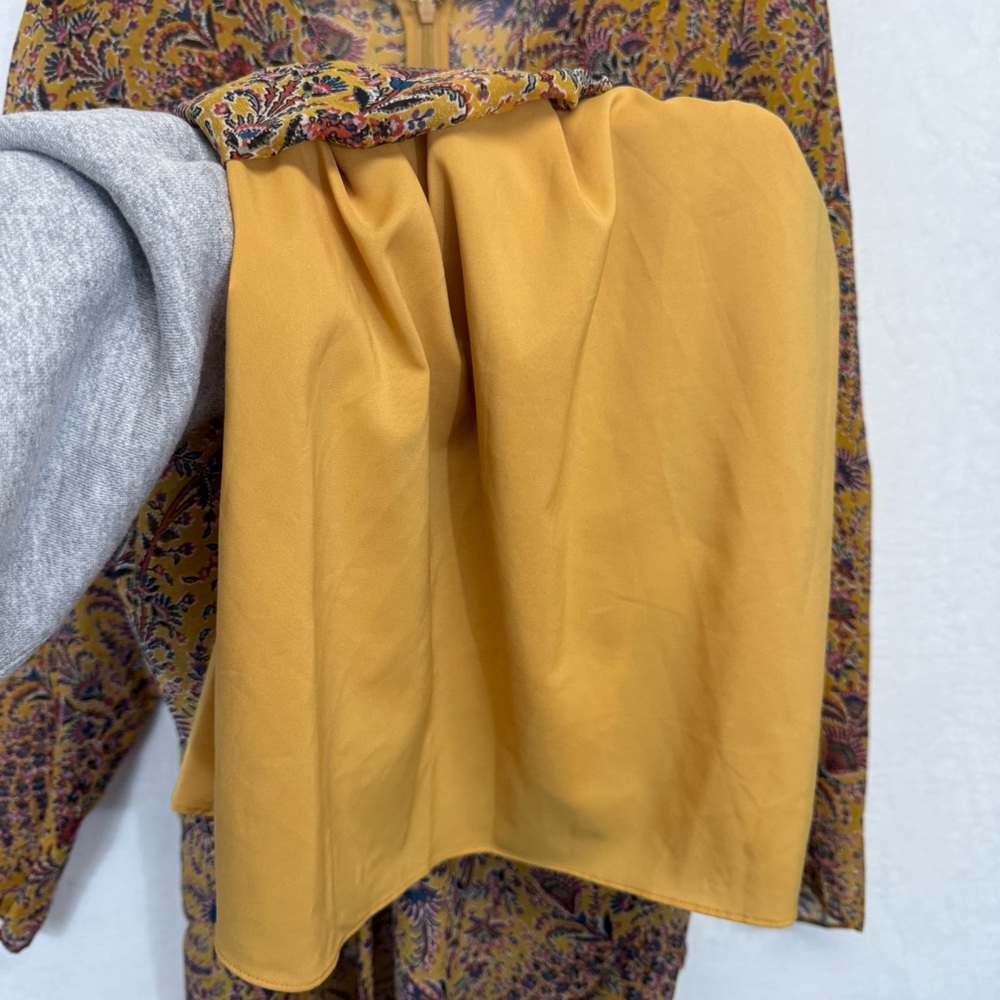 Veronica Beard Multicolor Floral Long Sleeve Dress - Picture 8 of 11